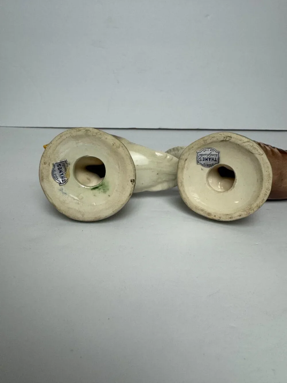 Vintage THAMES  Set of 2 Mallard Duck Ceramic Glazed Collectible Hunting